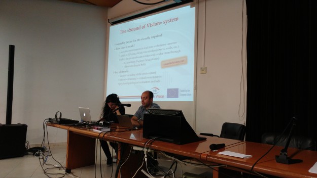 Project researcher Simone Spagnol during a presentation at CIM XXI